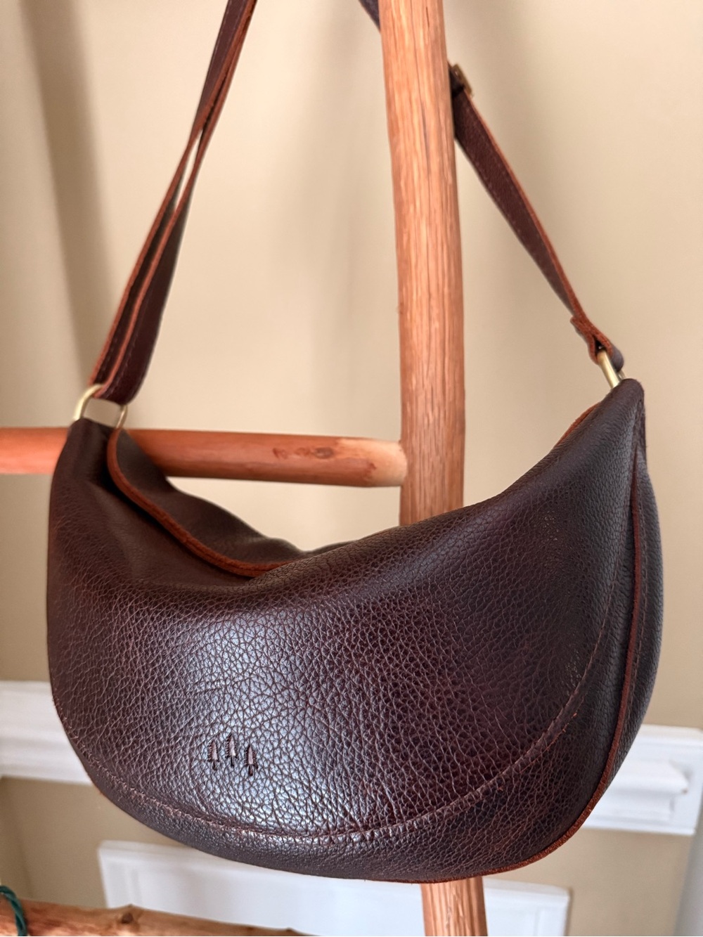 Portland leather cold brew koala sling bag purse large - Picture 8 of 15